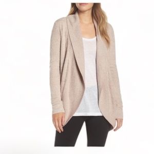 Barefoot Dreams Buttery Soft Ivory Open Front Cardigan Sweater, Women’s Size S/M